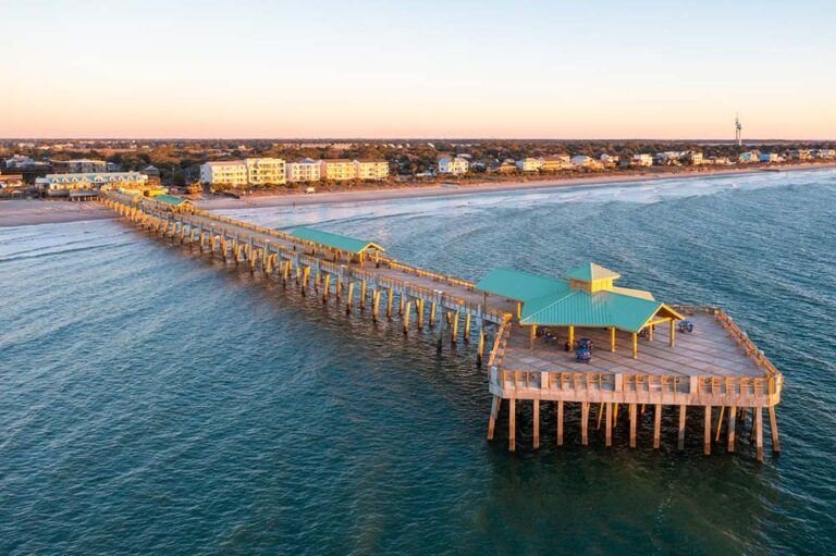 Picture of Folly Beach which is one of the best bachelorette activities in charleston, sc